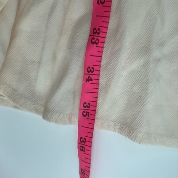 NWT SANCIA The Label Aneta Long Sleeve Silk Blend Boho Mini Dress Sz M - Picture 9 of 12